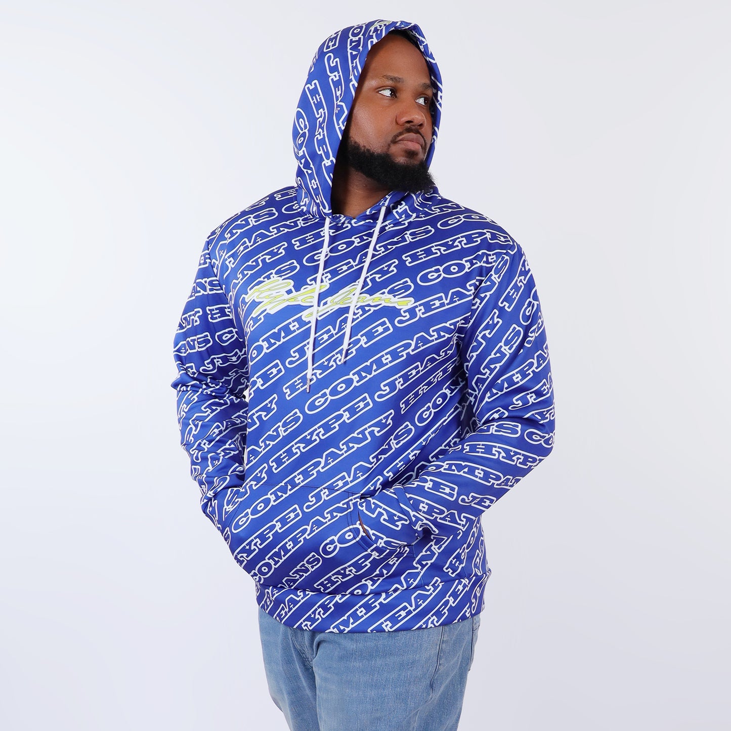 HJC Blue Mono Men's Hoodie