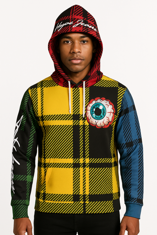 Hype Jeans Company 5 way plaid Men's Hoodie