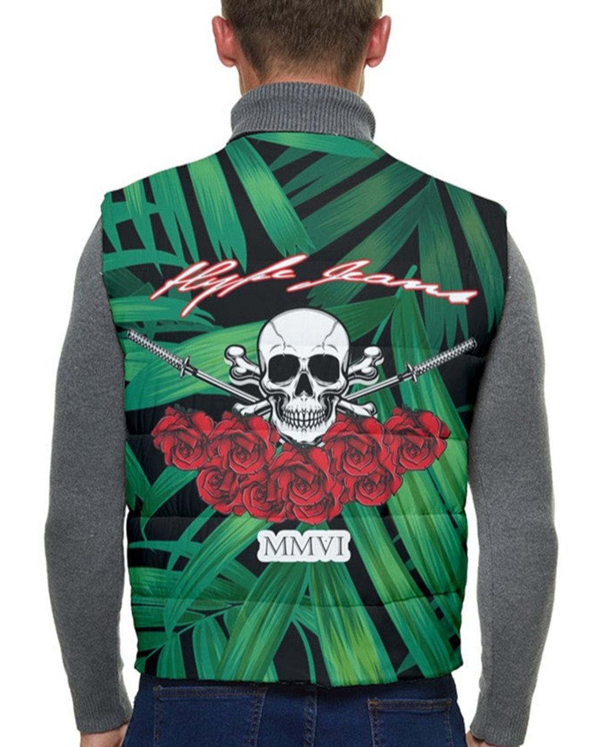 Hype Jeans Company Men's Short Button Up Puffer Vest