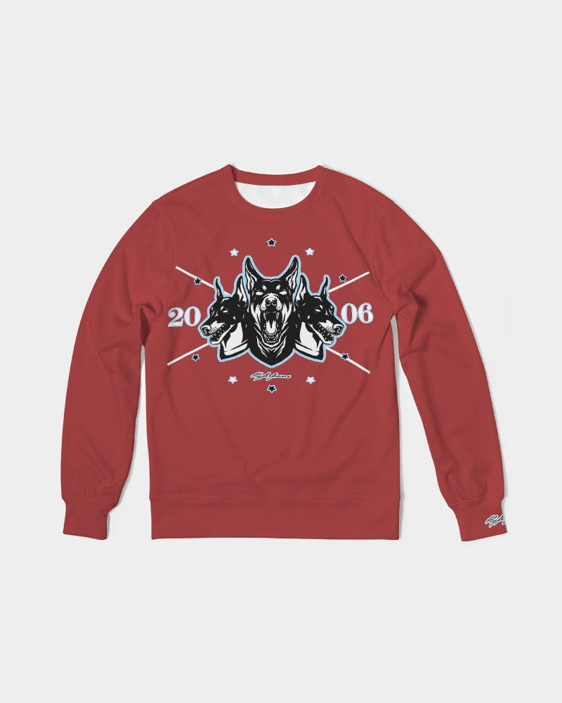 NEW - Hype Jeans Company 3 Headed Dogs Men's French Terry Crewneck Pullover
