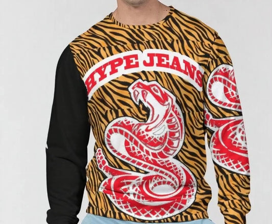 Hype Jeans Company Men's Classic French Terry Crewneck Pullover