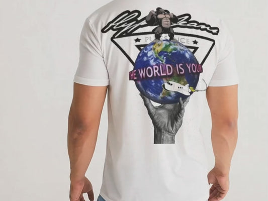 Hype Jeans Company 'The world is yours" Tee Men's Tee - WHITE