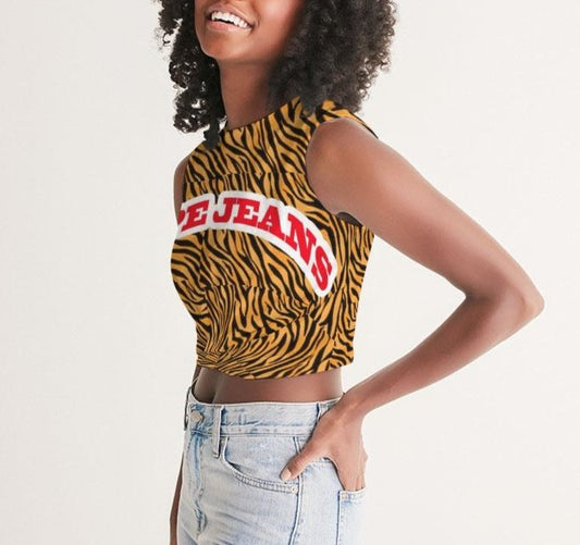 Hype Jeans Company Women's Tiger Print Twist-Front Tank - Hype Jeans Company - Hype Jeans