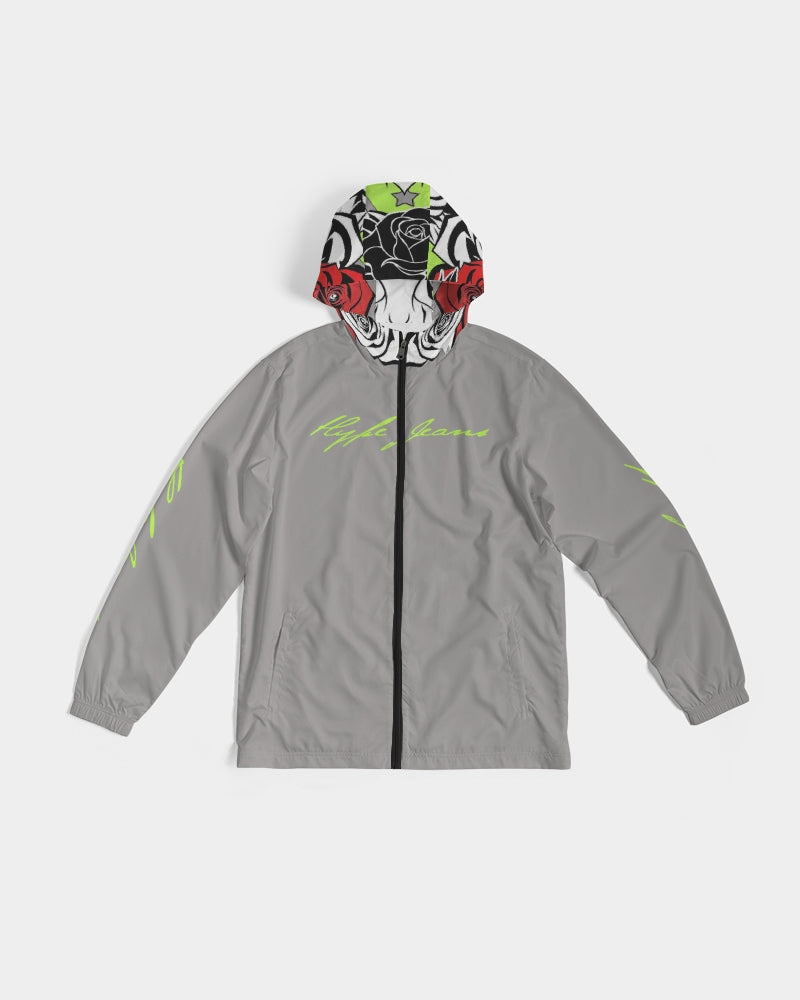 Hype Jeans Company Rose Flowers Gray Men's Windbreaker 2