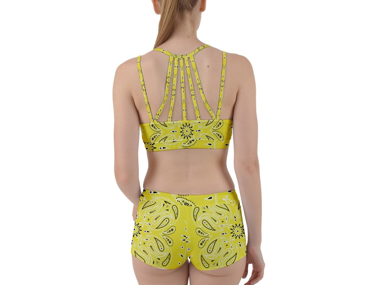 Hype Jeans Company yellow bandana Perfect Fit Gym Set