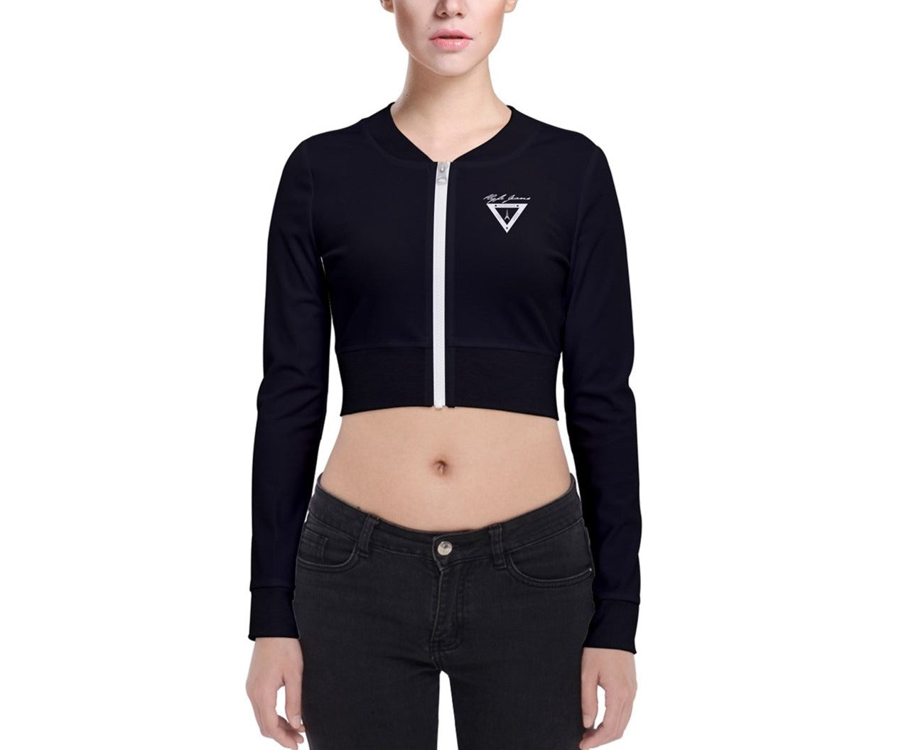 Hype Jeans Company Womens Long Sleeve Zip Up Bomber Jacket