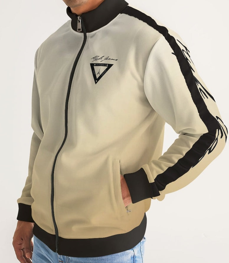 Hype Jeans Company Tears Men's Stripe-Sleeve Track Jacket