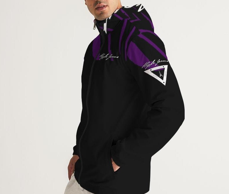 Hype Jeans Company Purple slashs Men's Windbreaker