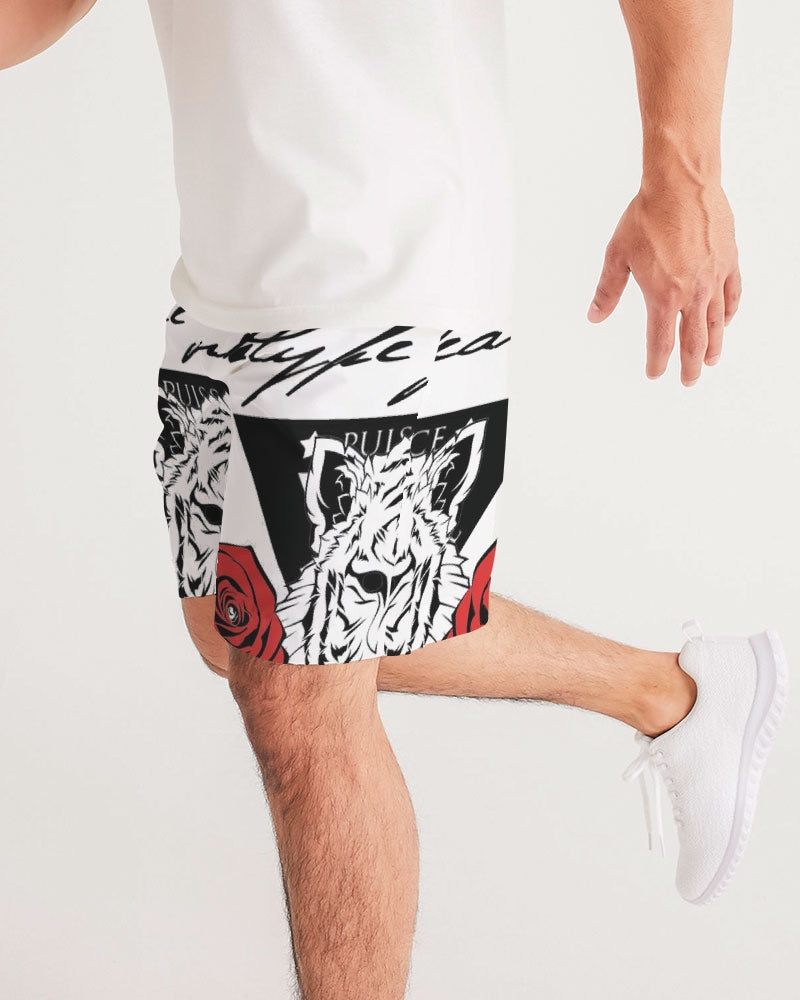 Hype Jeans Company Rose flowers Men's White Jogger Shorts