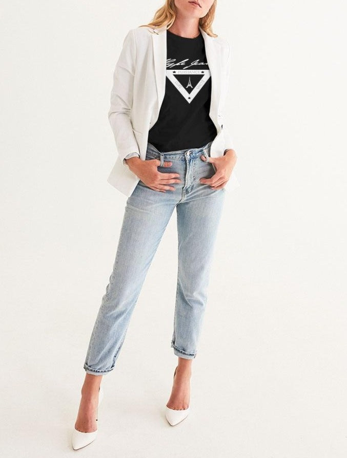Hype Jeans white shield logo Women's Graphic Tee - Hype Jeans Company - Hype Jeans