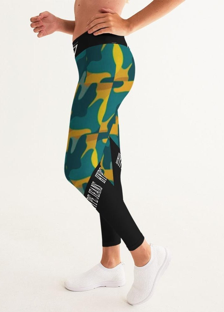 Hype Jeans Company - Forest fall fade camo Women's Yoga Pants