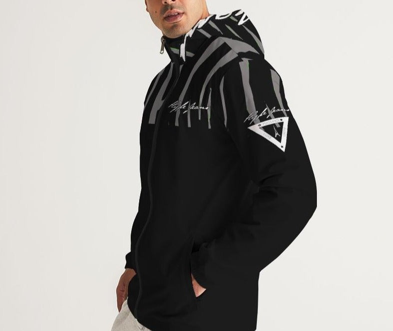 Hype Jeans Company Slashs Black and Gray Men's Windbreaker
