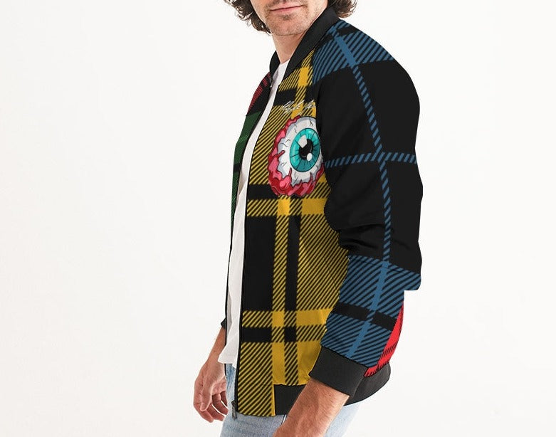 Hype Jeans Company 5 way plaid Men's Bomber Jacket