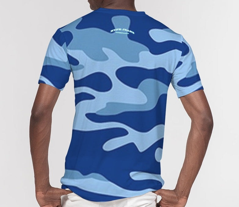 Hype Jeans Company Blue Camo Men's Everyday Pocket Tee