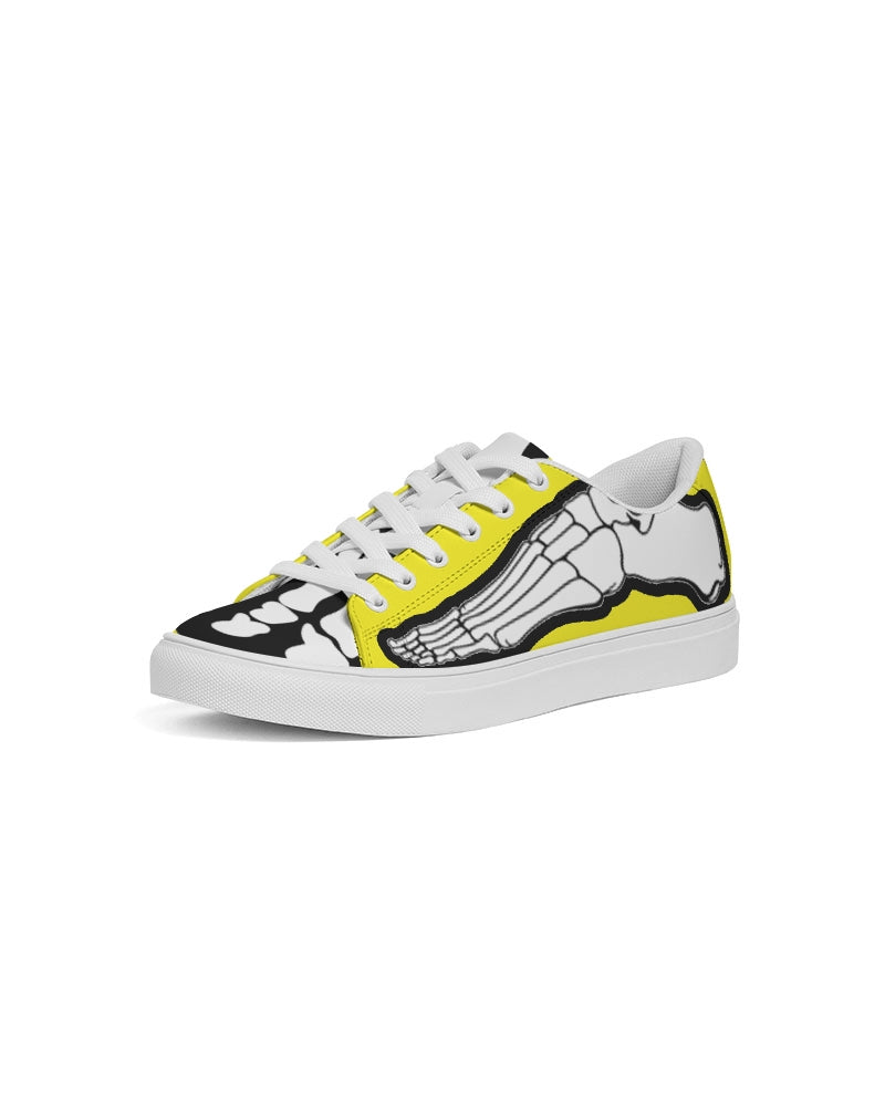Hype Jeans Yellow Skeleton Men's Faux-Leather Sneaker