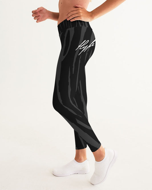 Hype Jeans Company BLACK / GRAY Women's Yoga Pants - Hype Jeans Company - Hype Jeans