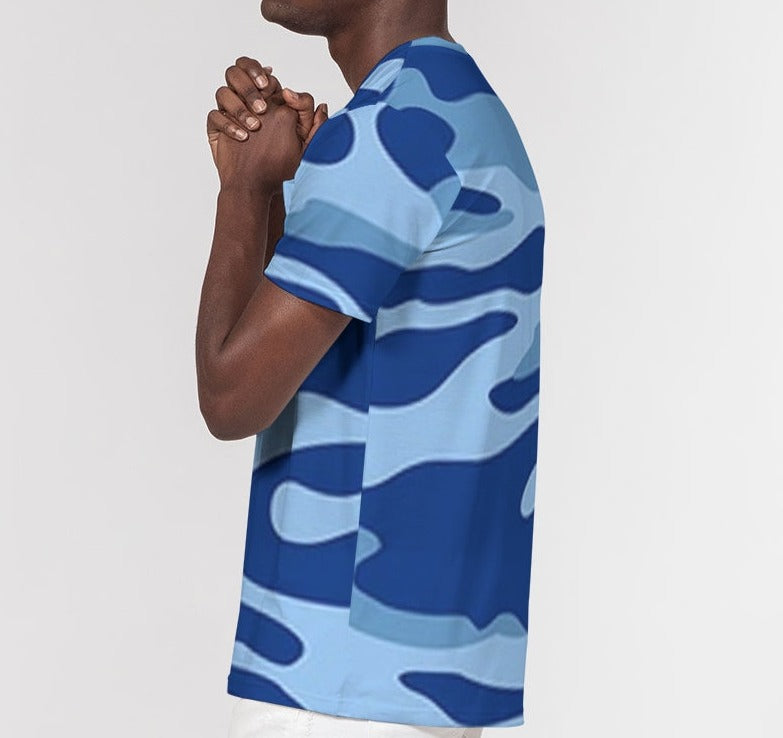 Hype Jeans Company Blue Camo Men's Everyday Pocket Tee