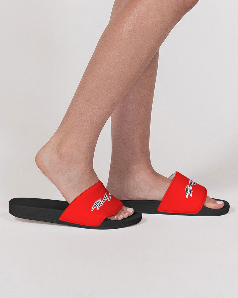Hype Jeans Monogram Red Slide Sandal