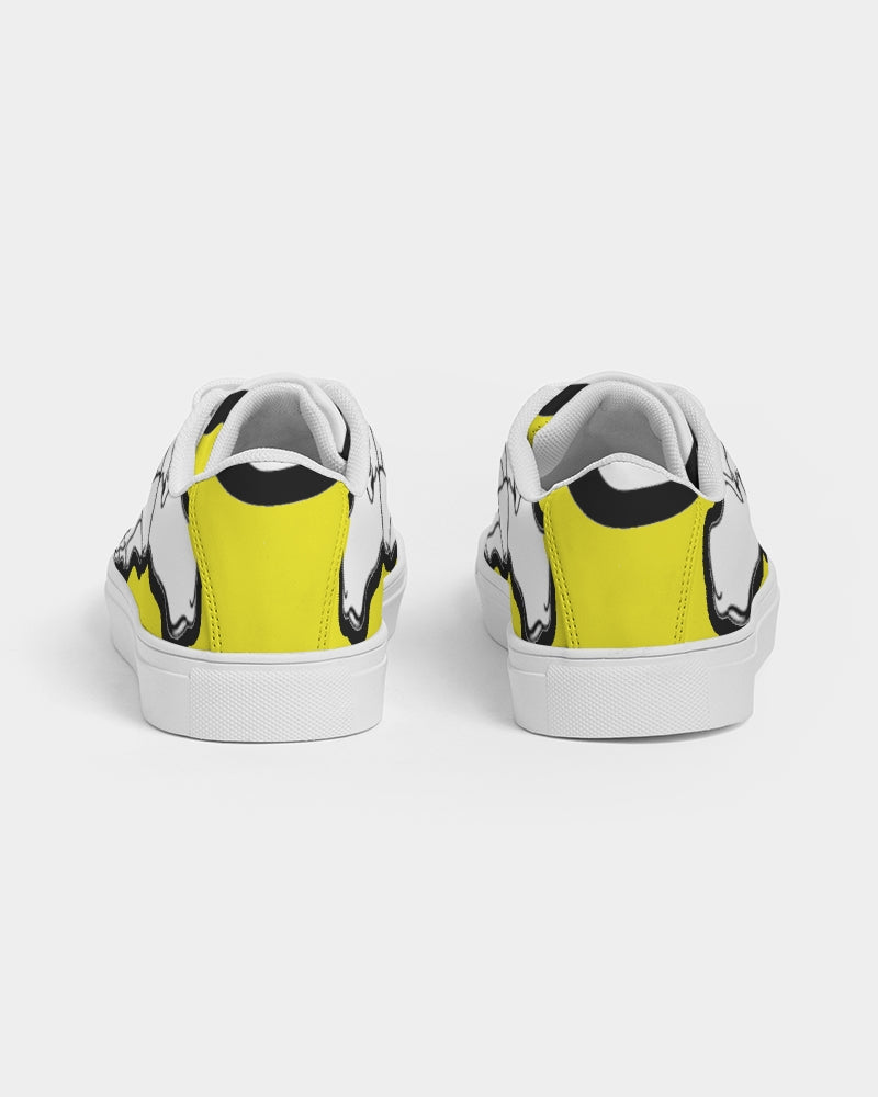 Hype Jeans Yellow Skeleton Men's Faux-Leather Sneaker