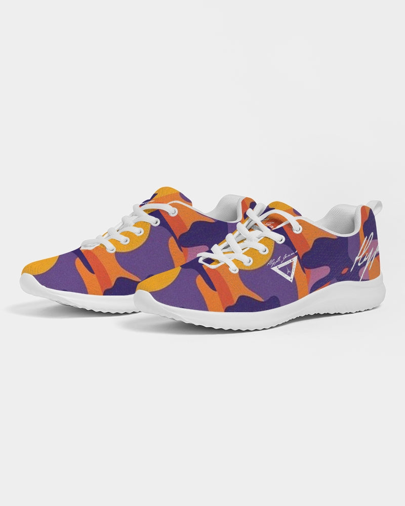 Hype Jeans Fade Camo Purple / Yellow Women's Athletic Shoe - Hype Jeans Company - Hype Jeans