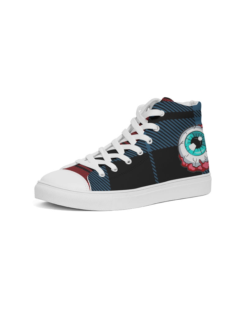 Hype Jeans Company 5 way plaid Men's Hightop Canvas Shoe
