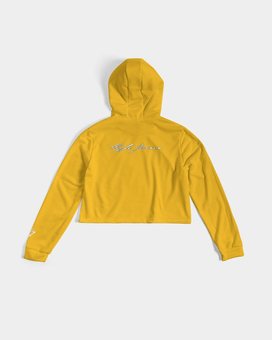 Hype Jeans Company Exotic yellow / Orange Women's Cropped Hoodie - Hype Jeans Company - Hype Jeans