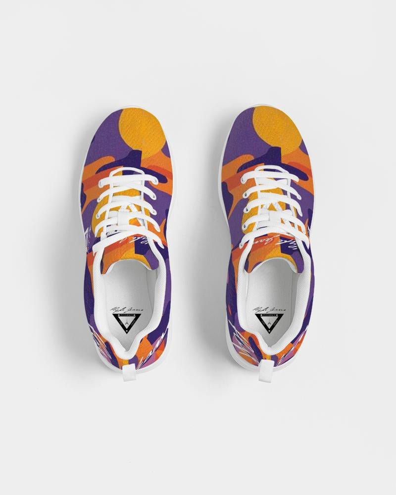 Hype Jeans Company Fade Camo Purple / Yellow Women's Athletic Shoe