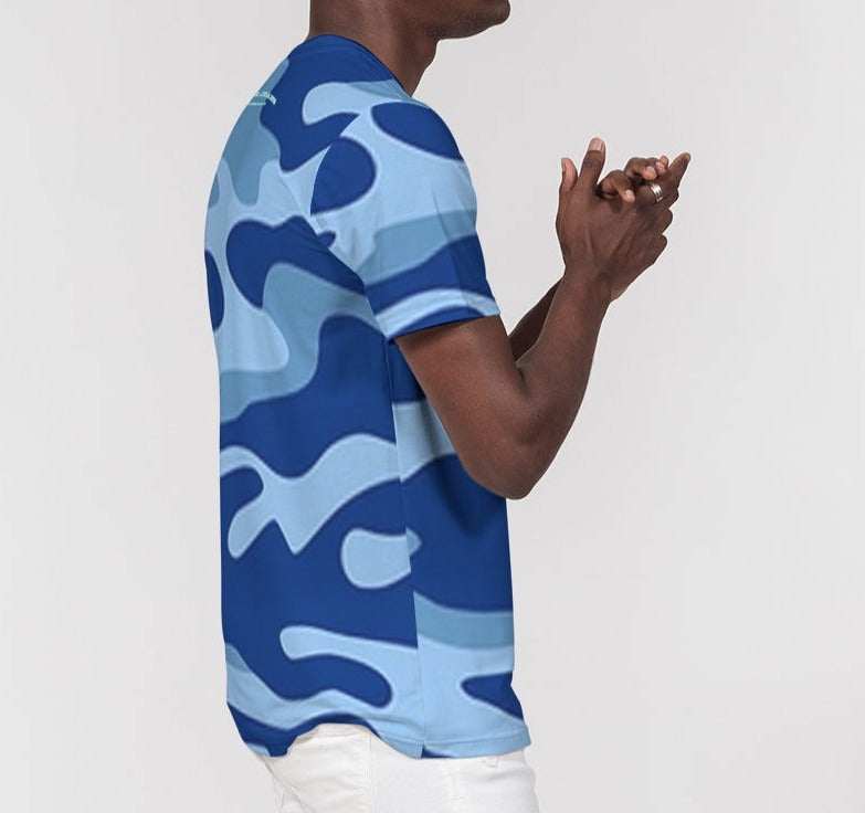 Hype Jeans Company Blue Camo Men's Everyday Pocket Tee