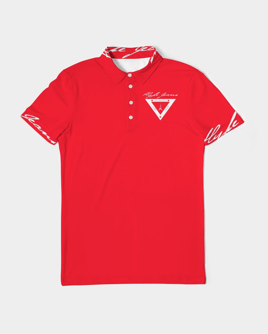 Hype Jeans Company Men's Slim Fit Short Sleeve Red Polo - Hype Jeans Company - Hype Jeans