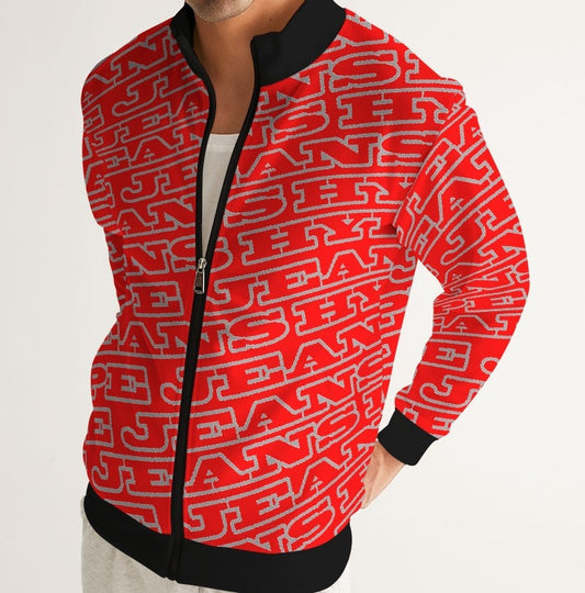 Hype Jeans Monogram Red Men's Track Jacket - Hype Jeans Company - Hype Jeans