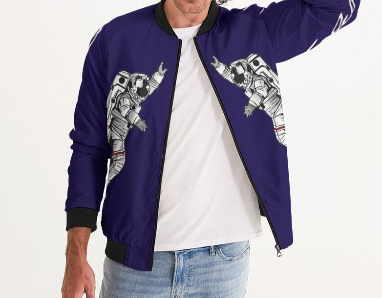 Hype Jeans Space Man NAVY Men's Bomber Jacket