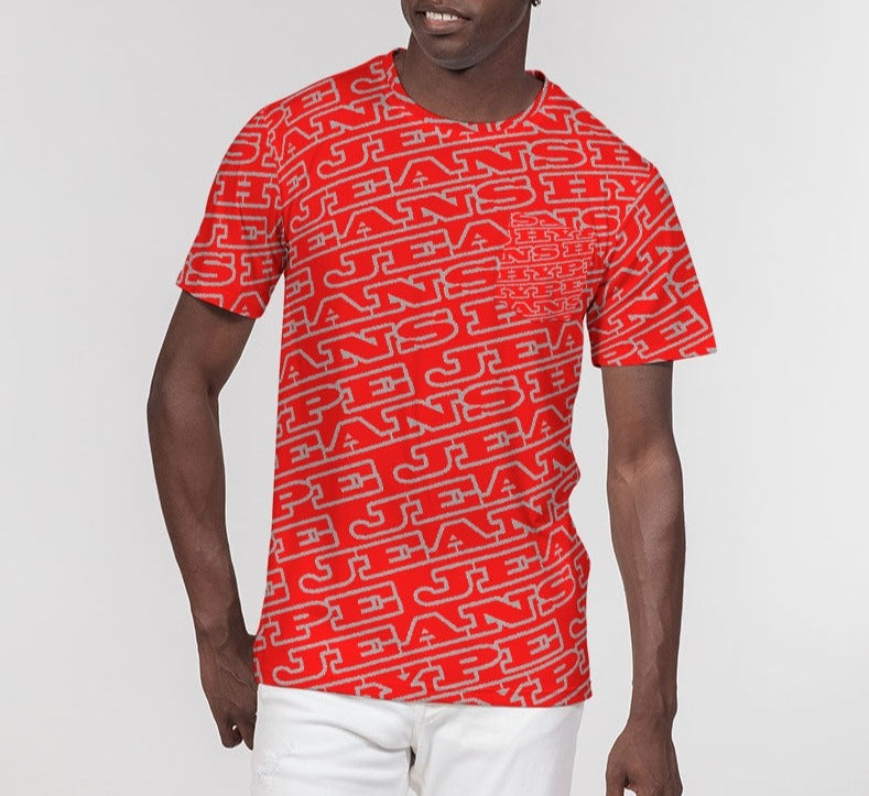 Hype Jeans Monogram Red Men's Everyday Pocket Tee