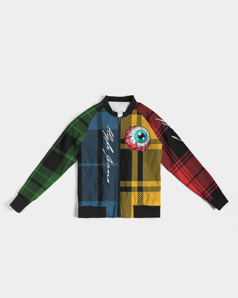 Hype Jeans Company 5 way plaid Women's Bomber Jacket
