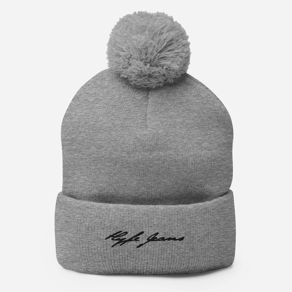 HYPE JEANS COMPANY - POM-POM GRAY BEANIE