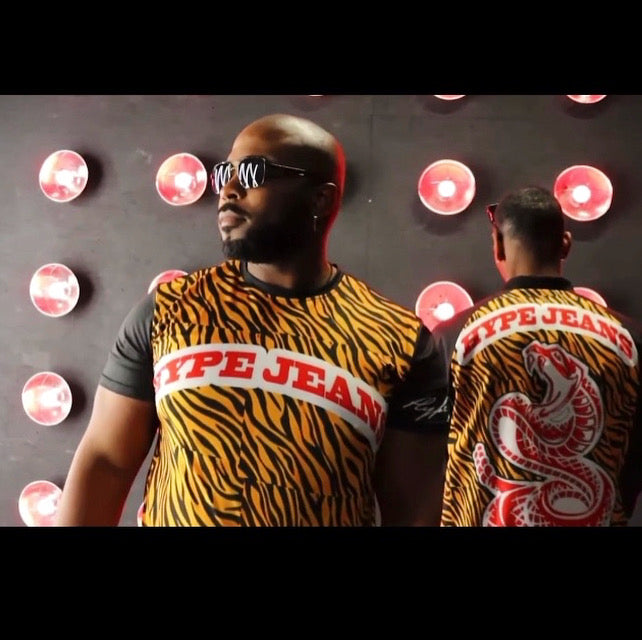 Hype Jeans Company Tiger Print tees Available in all sizes for the summer fashion
