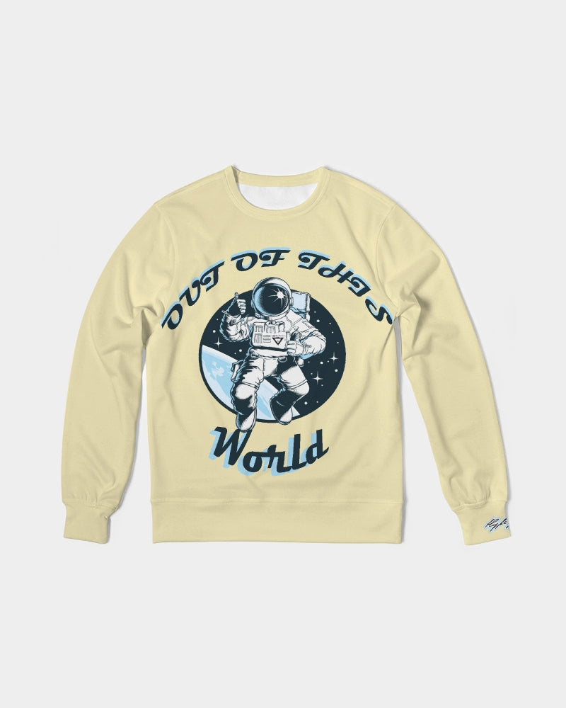 NEW- Hype Jeans Company  Out of this world French Terry Crewneck Pullover - Creme