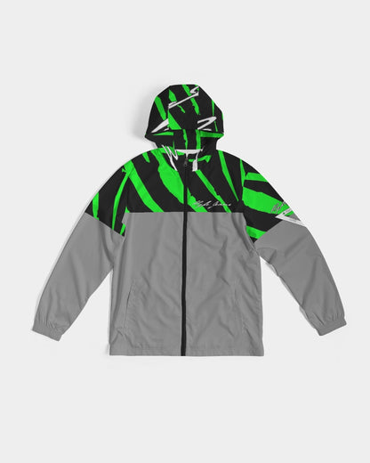 Hype Jeans Company NEON GREEN /BLACK / Slashs Men's Windbreaker - Hype Jeans Company - Hype Jeans 