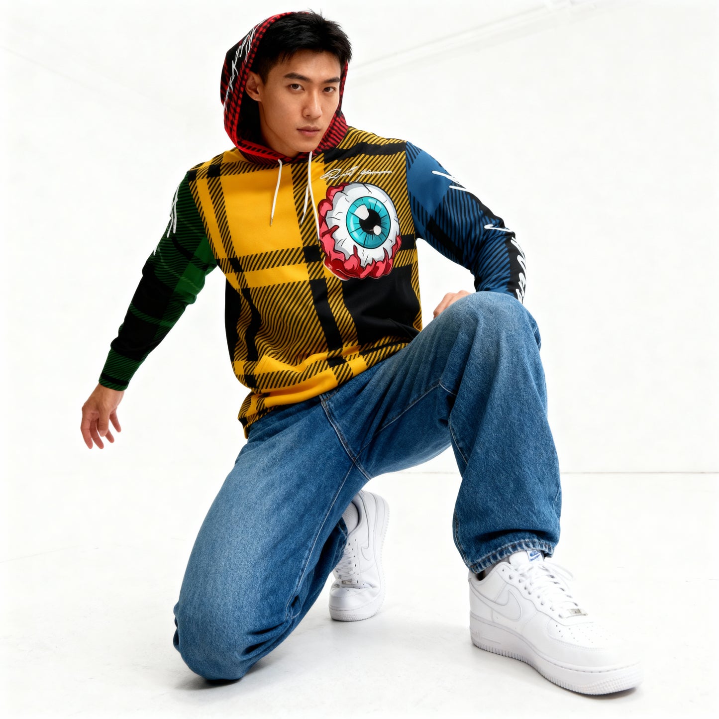 Hype Jeans Company 5 way plaid Men's Hoodie