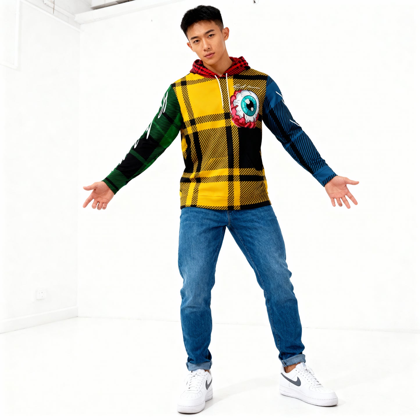 Hype Jeans Company 5 way plaid Men's Hoodie