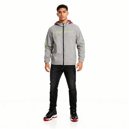 Hype Jeans Company Rose Flowers Gray Men's Windbreaker 2 - Hype Jeans Company - Hype Jeans 