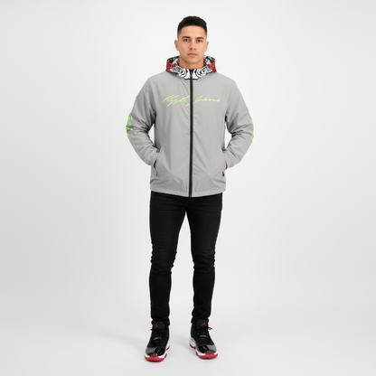 Hype Jeans Company Rose Flowers Gray Men's Windbreaker 2 - Hype Jeans Company - Hype Jeans 