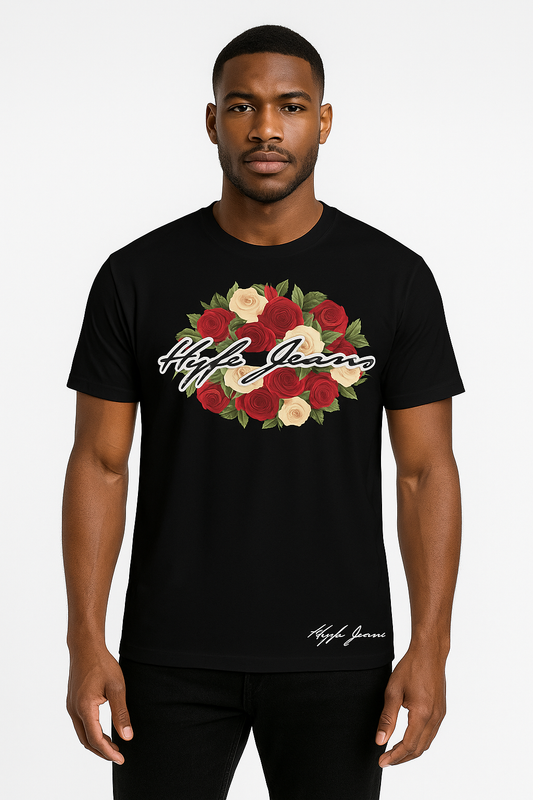 Hype Jeans Company Simply Floral (Black) Men's Tee