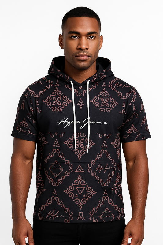 Hype Jeans Company Royalty 1 Men's Premium Heavyweight Short Sleeve Hoodie