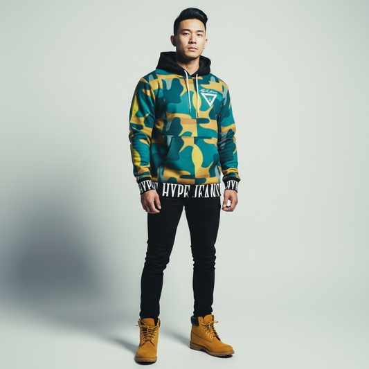 Hype Jeans Company - Forest fall fade camo Men's Hoodie