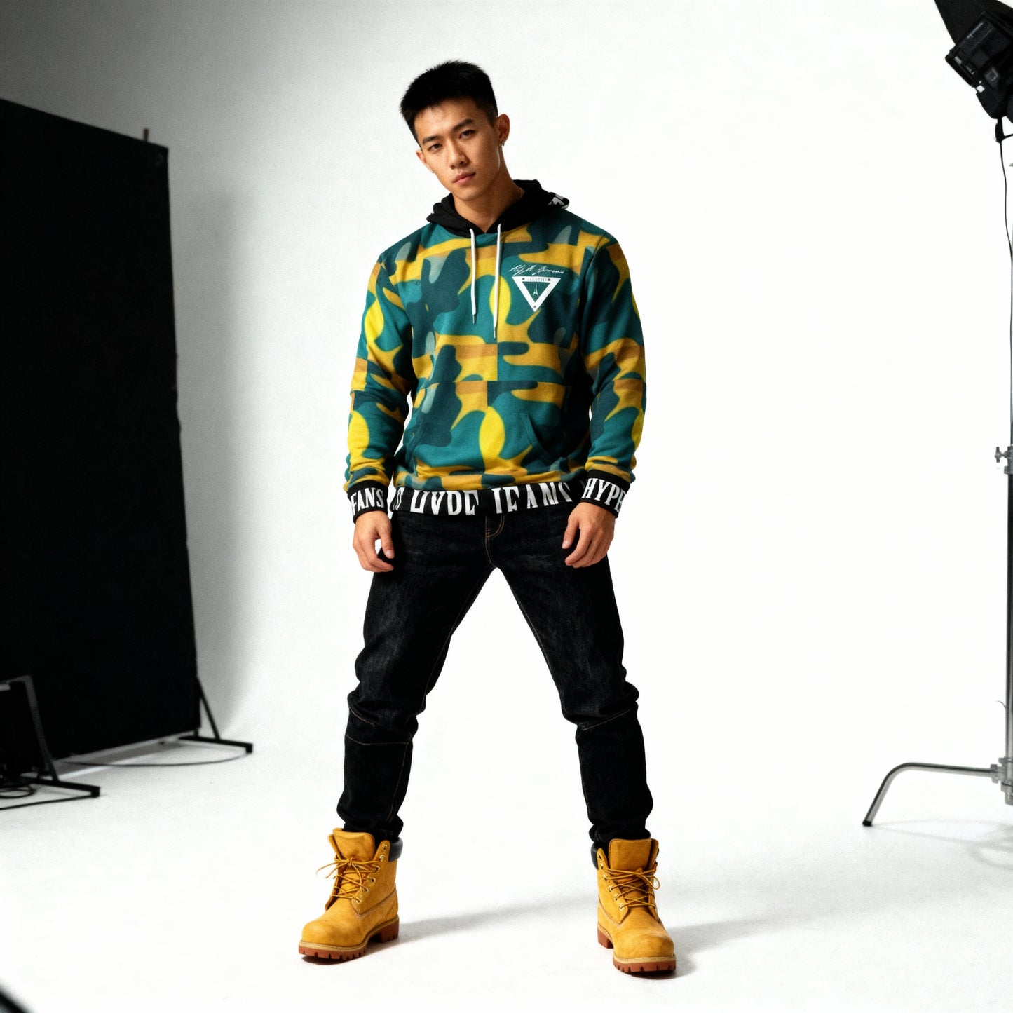 Hype Jeans Company - Forest fall fade camo Men's Hoodie