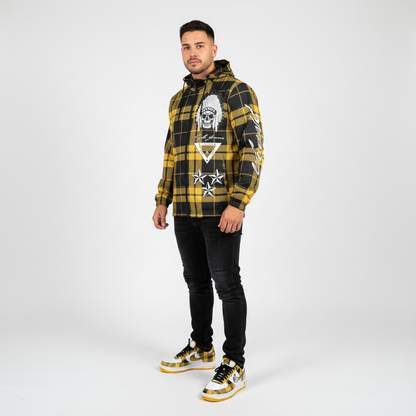 Hype Jeans Company Yellow Plaid Men's Windbreaker - Hype Jeans Company - Hype Jeans 