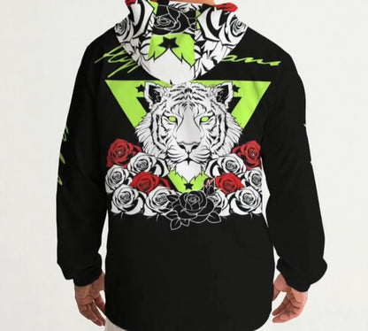 Hype Jeans Company Rose Flowers Men's Black Windbreaker 2