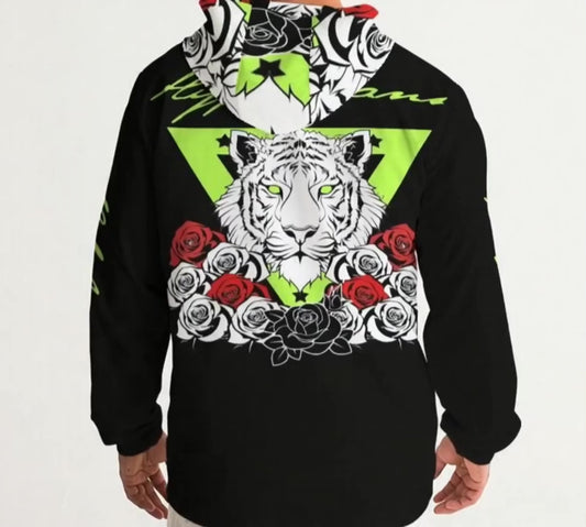 Hype Jeans Company Rose Flowers Men's Black Windbreaker 2
