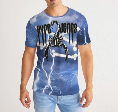 Hype Jeans Company Scorpion Thunder Men's Tee- blue