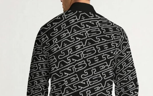 Hype Jeans Company Monogram Black Men's Track Jacket
